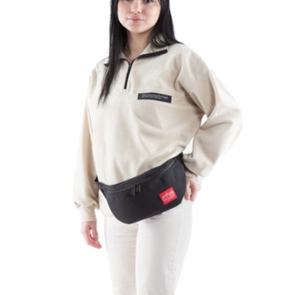 Manhattan Portage Unisex "Brooklyn Bridge" Black Fanny Pack Crossbody Bag - Picture 3 of 5
